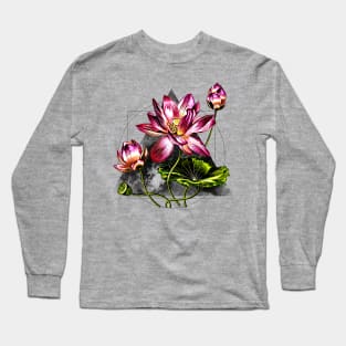 Lotus Paint Long Sleeve T-Shirt